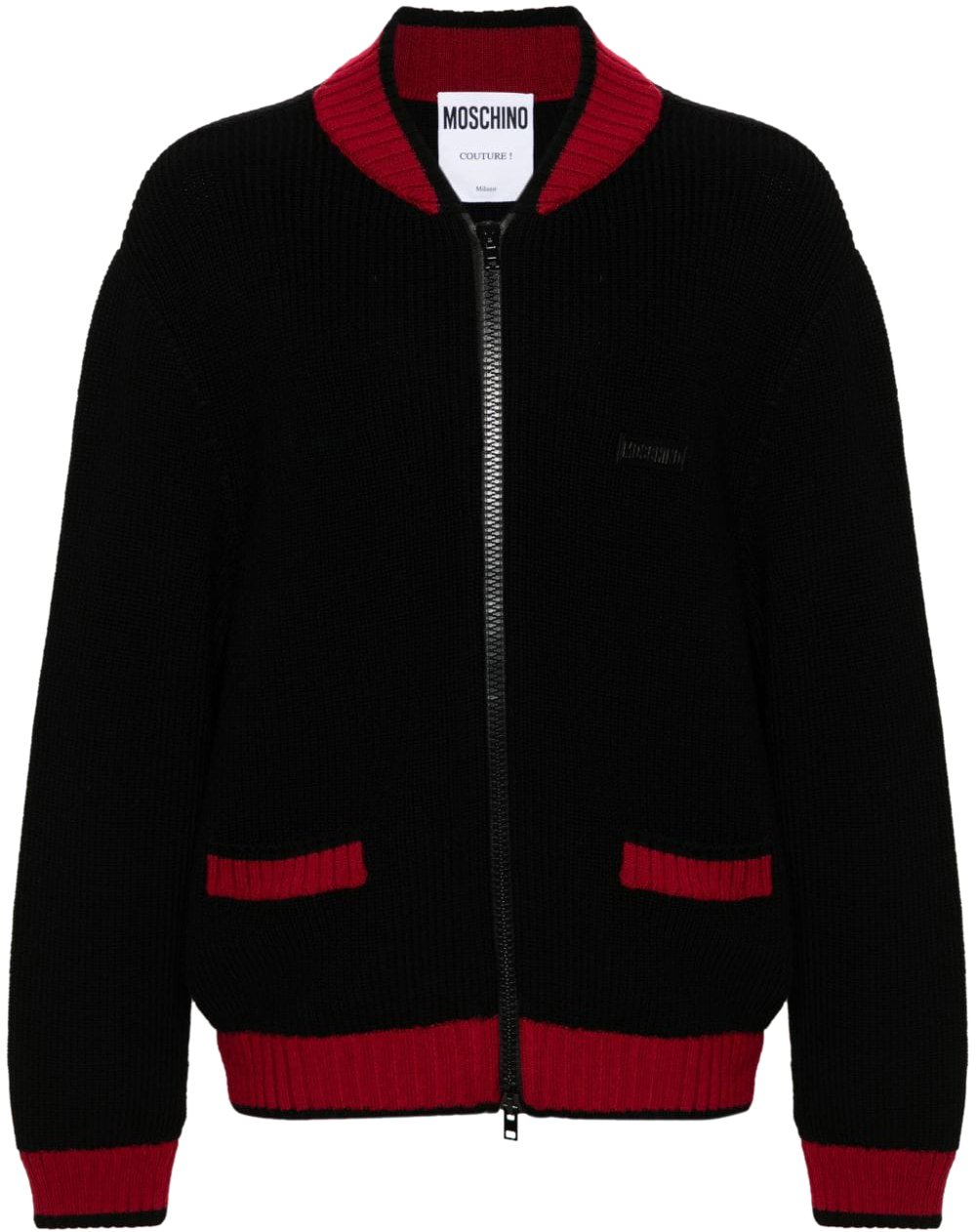 Moschino Sweaters Multi Black Zwart