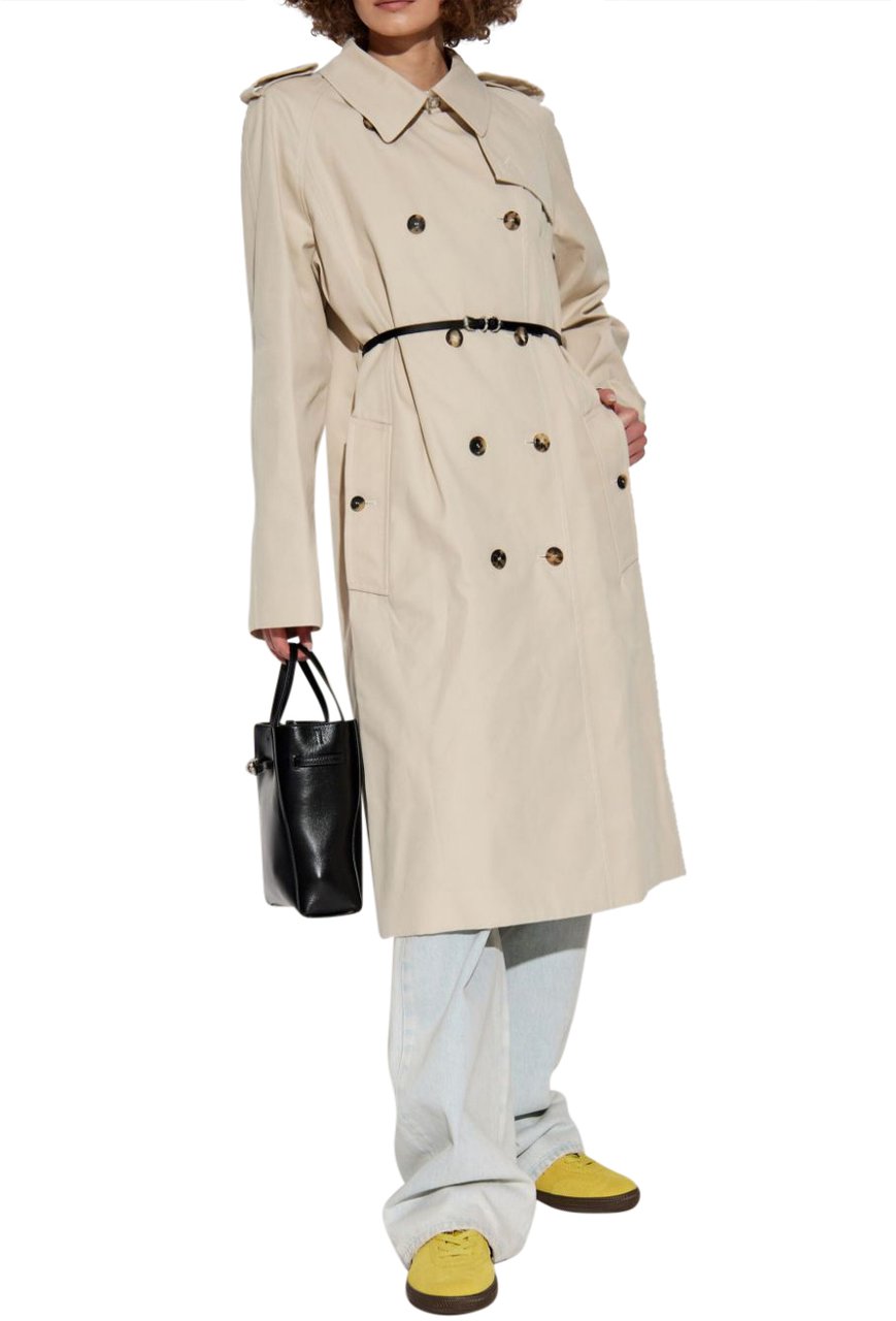 Givenchy Coats Egg Shell Wit