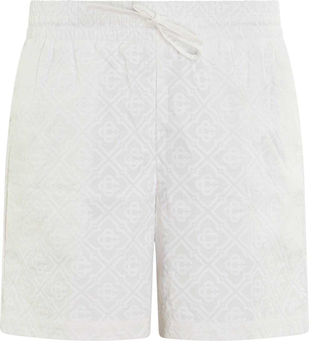 Casablanca Heren Puff Monogram Short Wit Wit