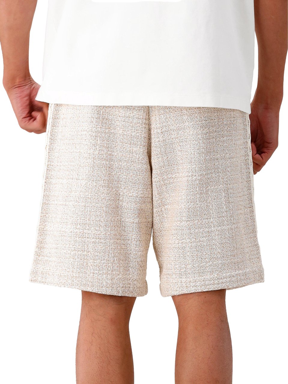 Drôle de Monsieur Drôle de Monsieur Korte Broek Beige Tweed Beige