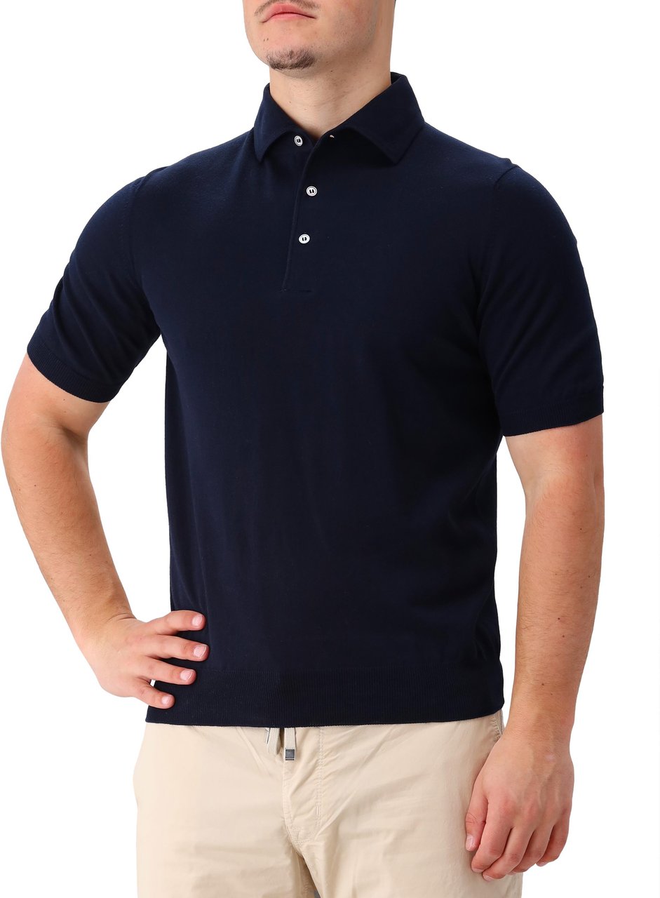 Gran Sasso Polo Blauw Blauw