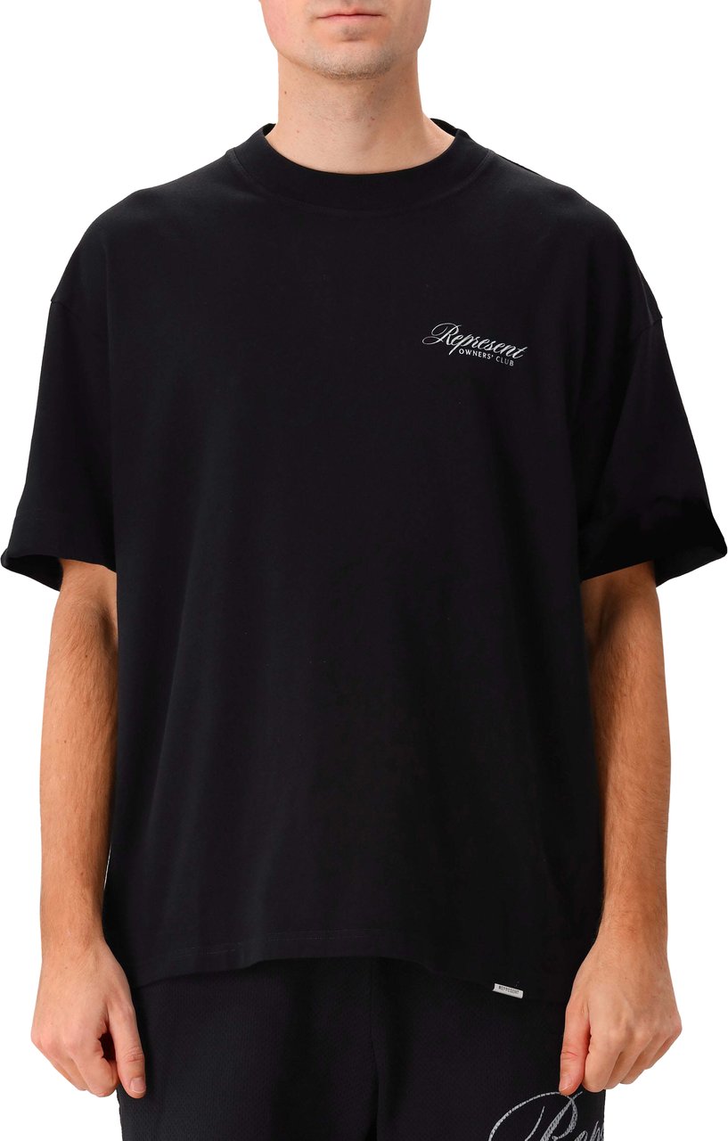 Represent T Shirts & Polo's Owners Club Script T Shirt Zwart