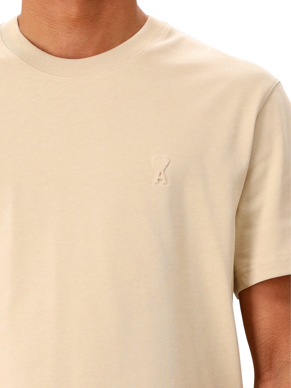 AMI Paris AMI Paris T-shirt Beige Embosse Beige