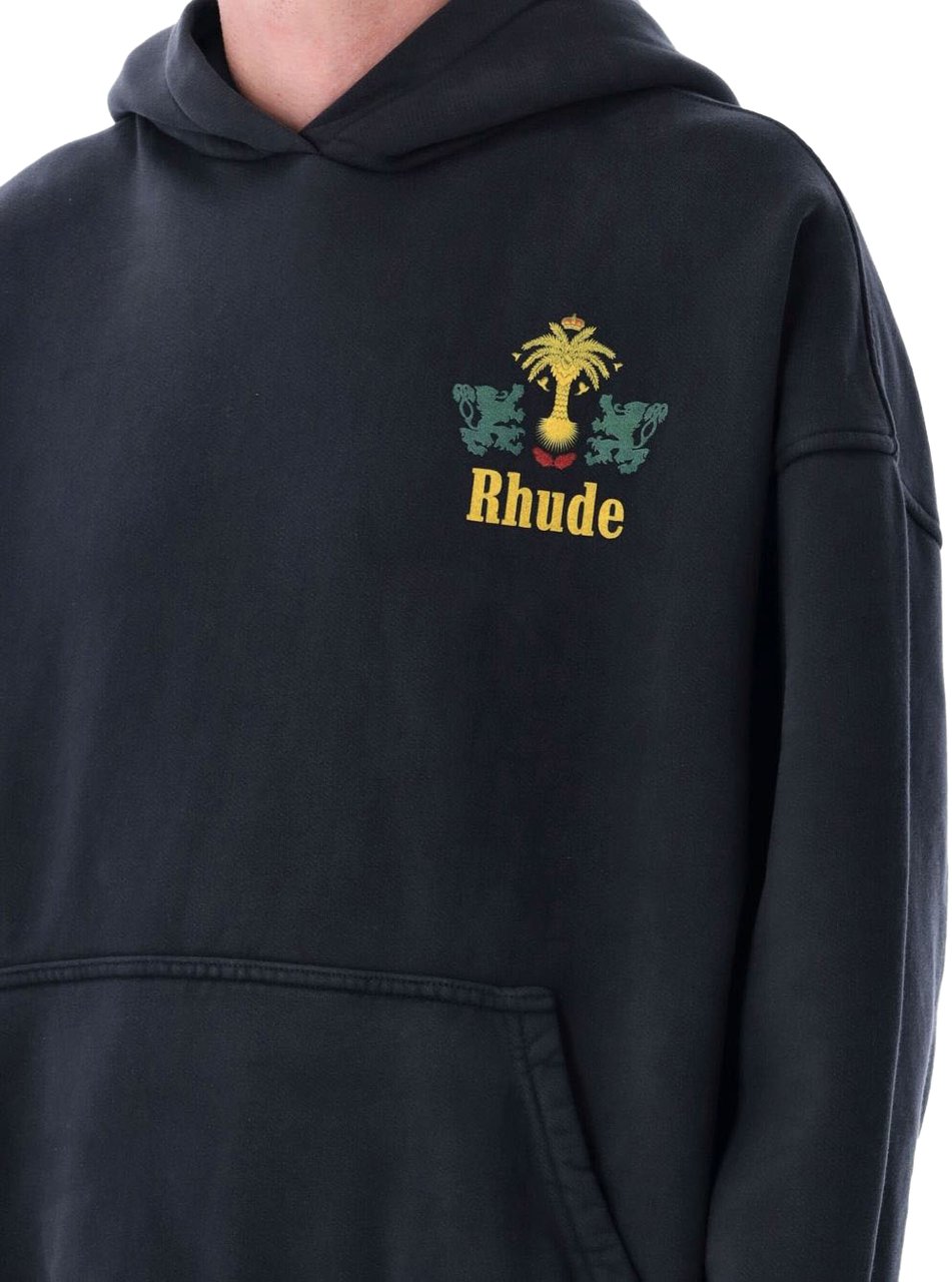Rhude Tabaco Hoodie Vintage Black Zwart
