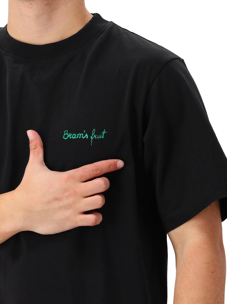 Bram's Fruit Fruit Acrylic T-Shirt - Black Zwart