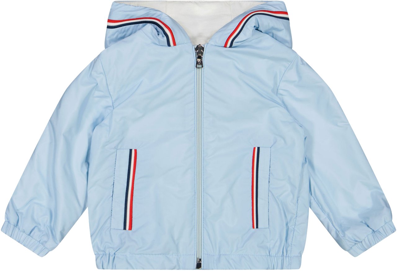 Moncler Moncler Granduc Baby Jongens Zomerjas In Licht Blauw Blauw
