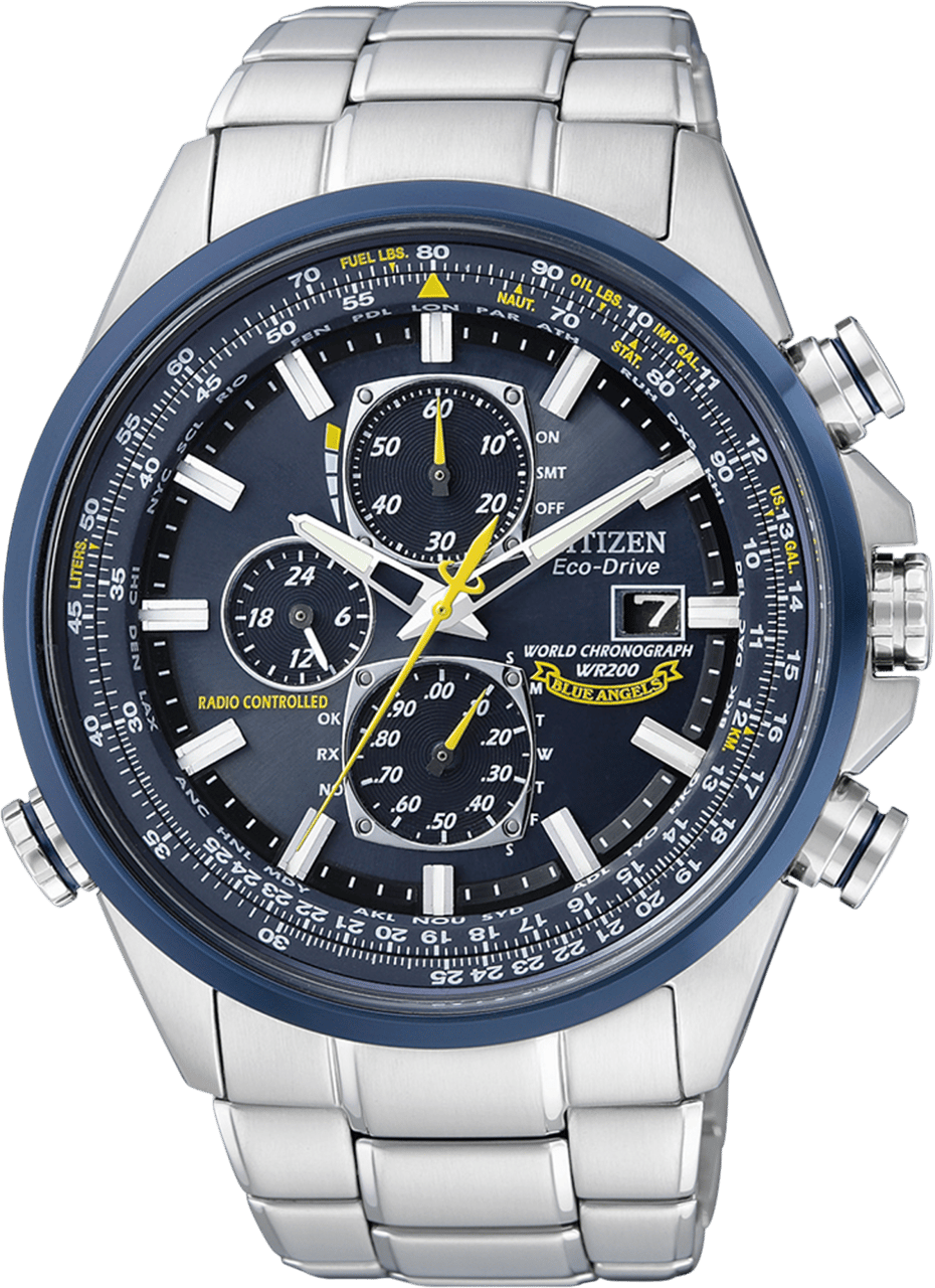 Citizen AT8020-54L Promaster US Navy Blue Angels horloge 43 mm Blauw