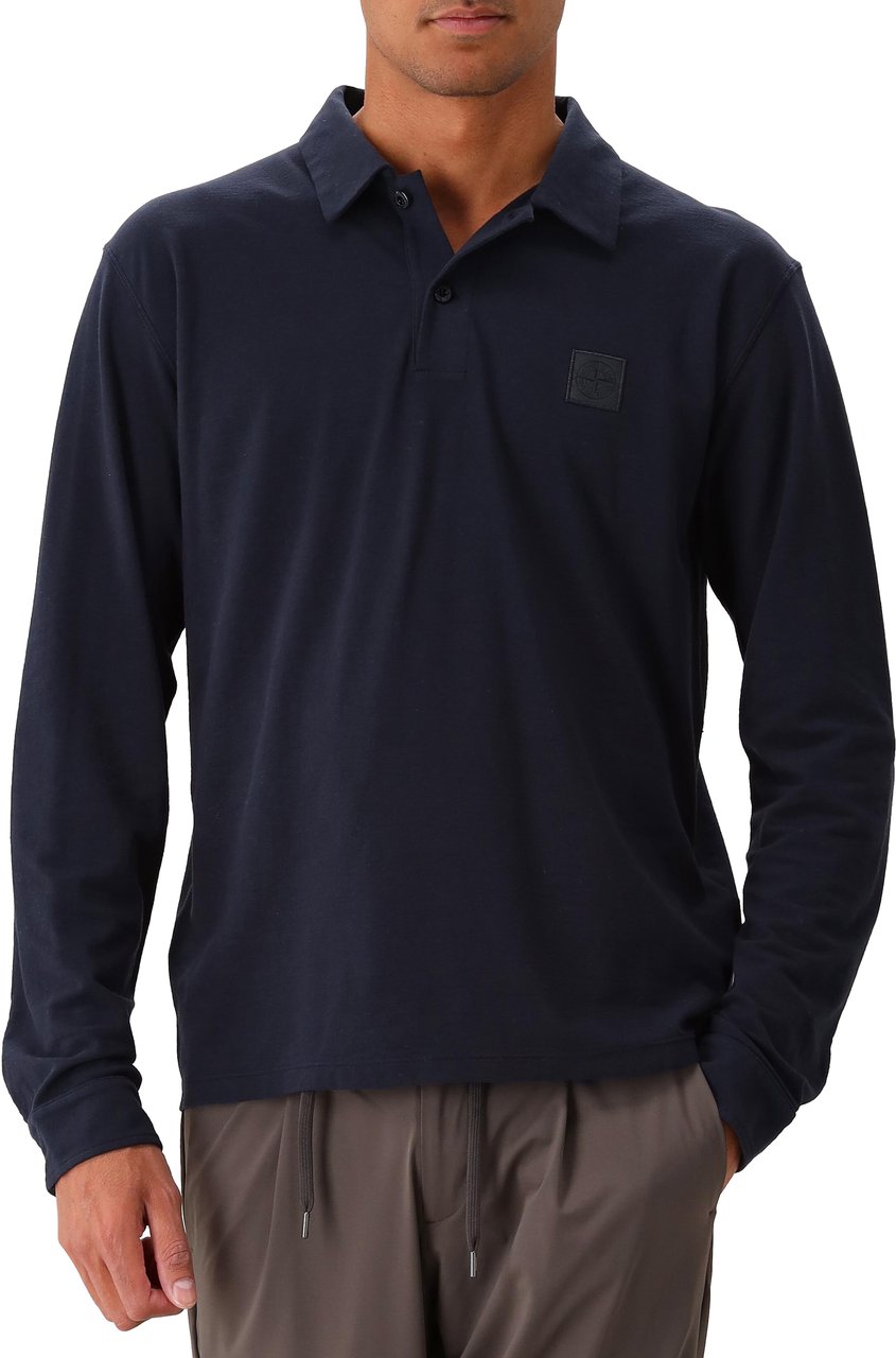 Stone Island Ls Polo Blauw