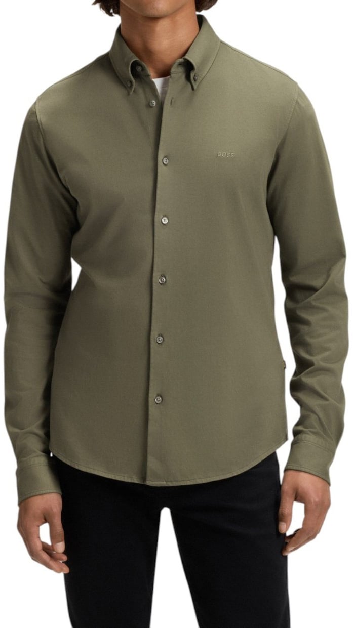 Boss Heren Overshirt Groen
