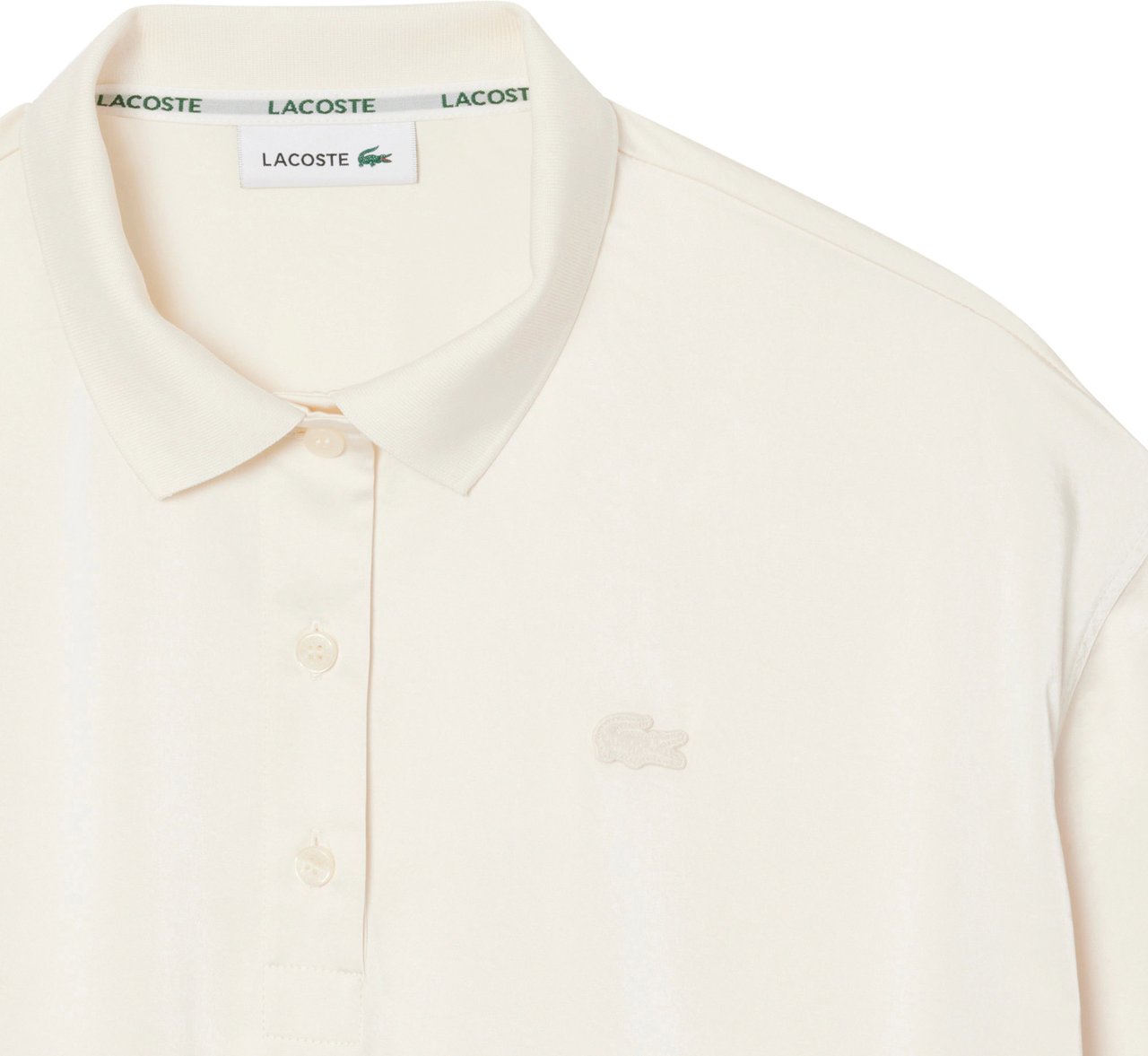 Lacoste Shirts Cream Wit