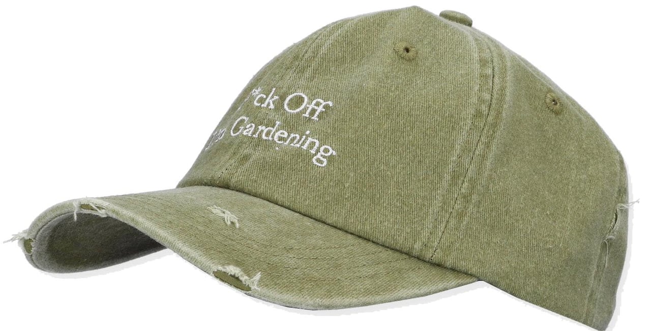 Bram's Fruit Bram's Fruit Pet Groen F*ck Off Cap Distressed Groen