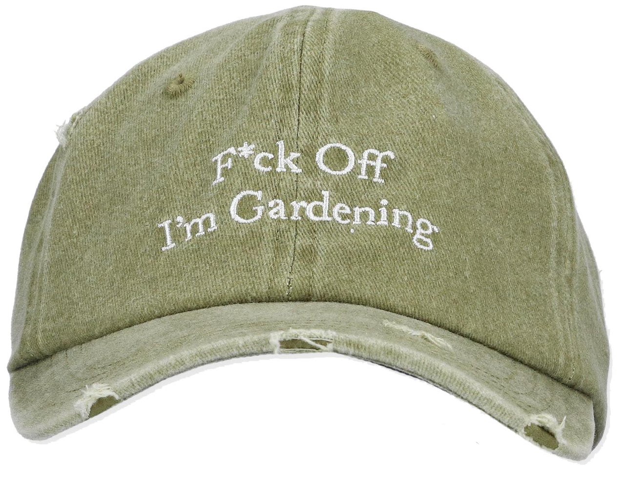 Bram's Fruit Bram's Fruit Pet Groen F*ck Off Cap Distressed Groen