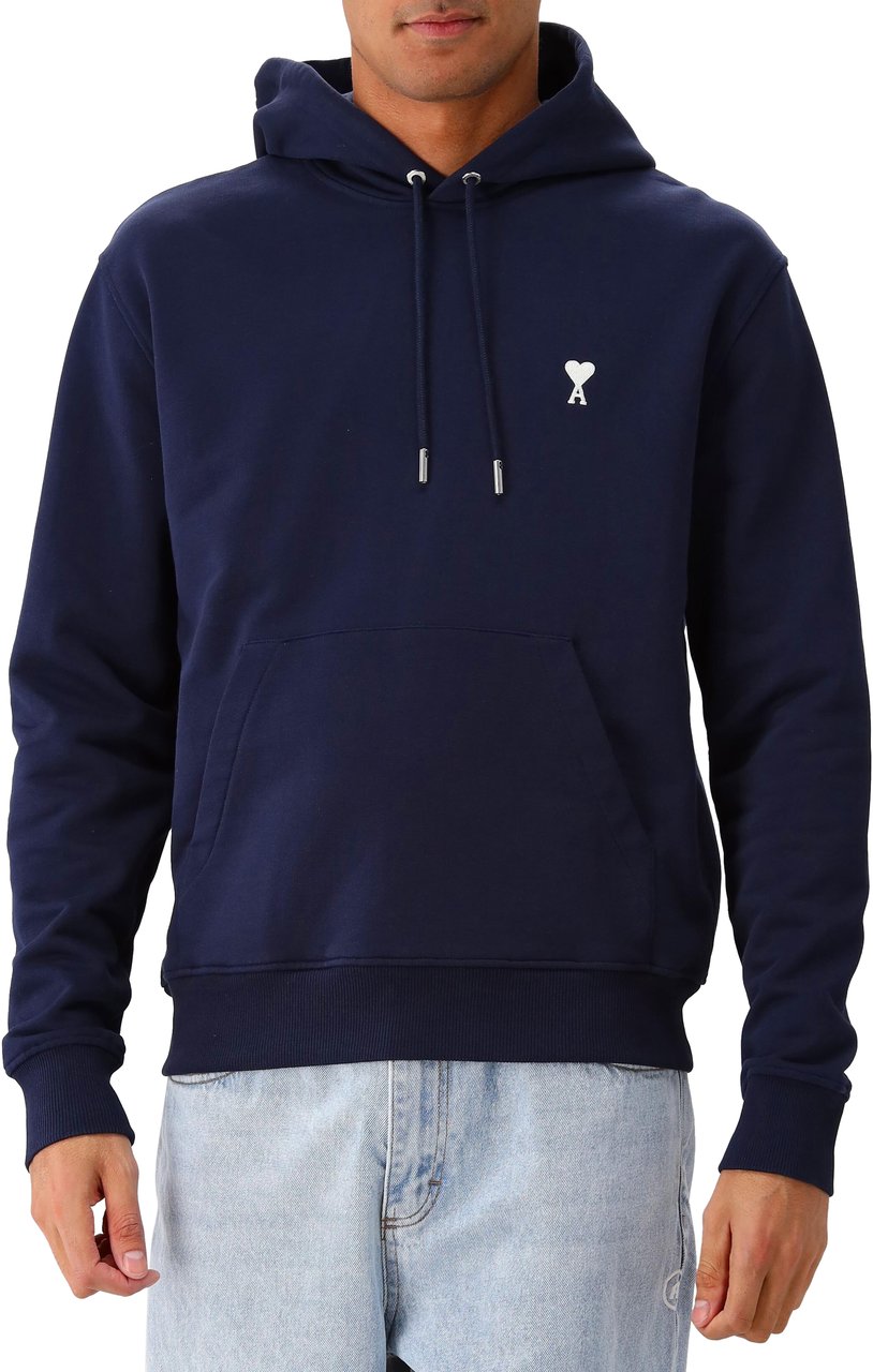 AMI Paris AMI Paris Hoodie Blauw ADC Blauw