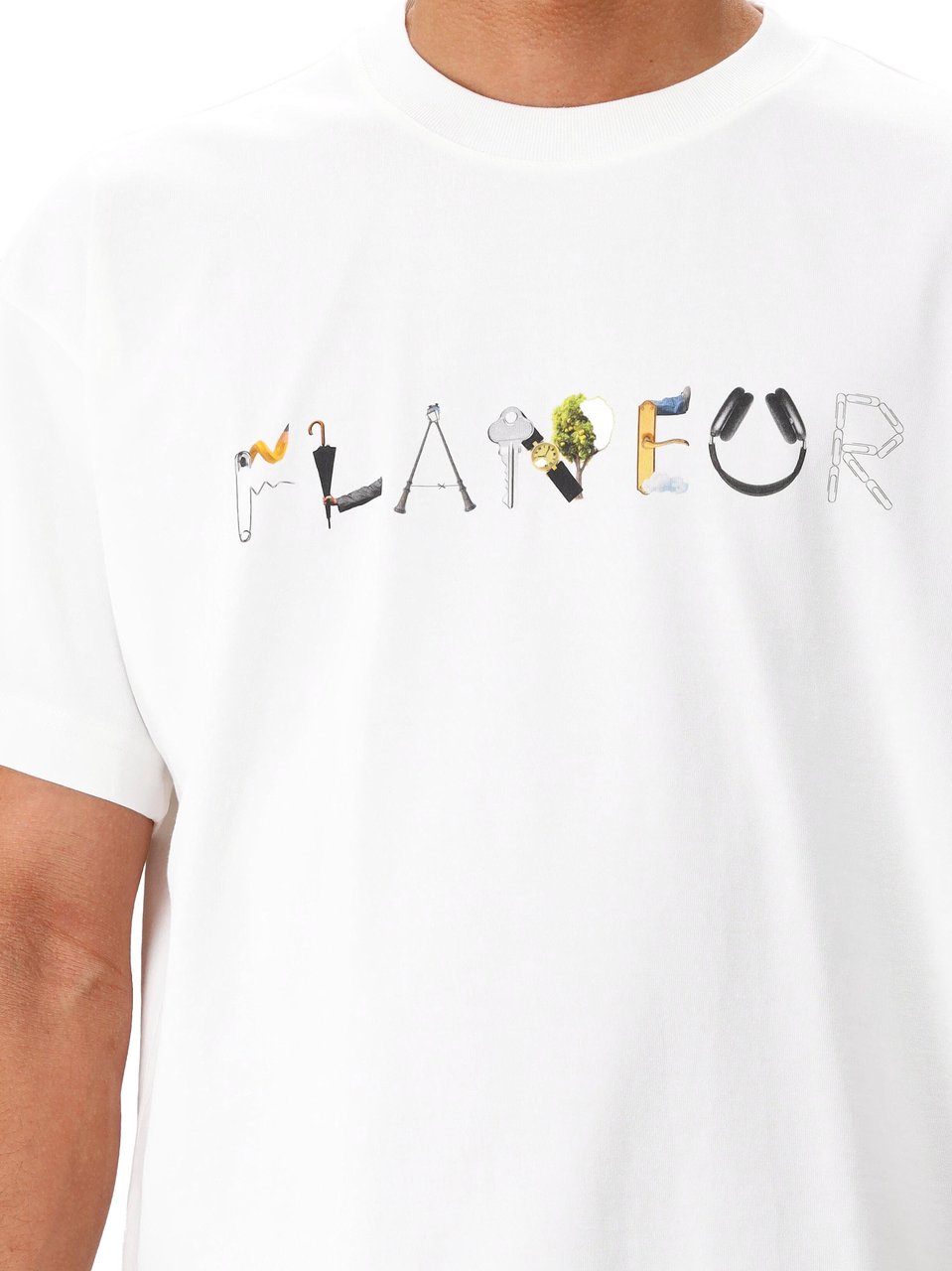 FLÂNEUR Objects T-Shirt | White Wit