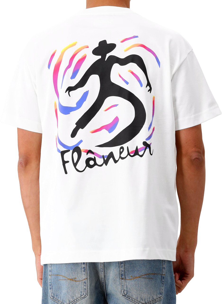 FLÂNEUR Flâneur T-Shirt Wit Swirl Wit