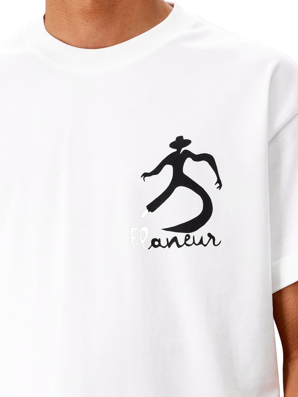 FLÂNEUR Flâneur T-Shirt Wit Swirl Wit