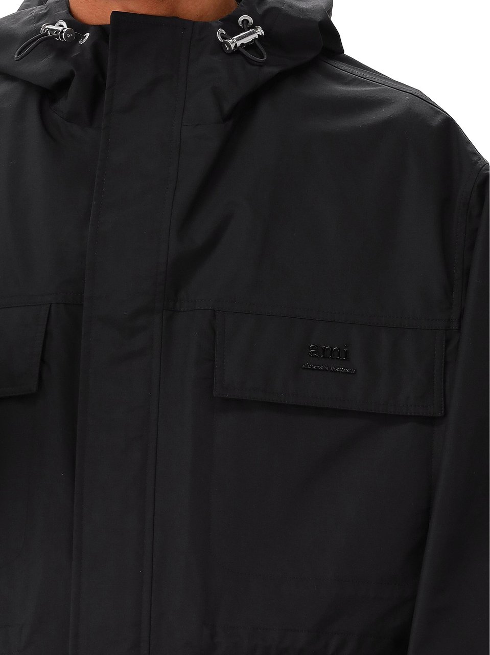AMI Paris AMI Paris Jas Zwart Utility Parka Zwart