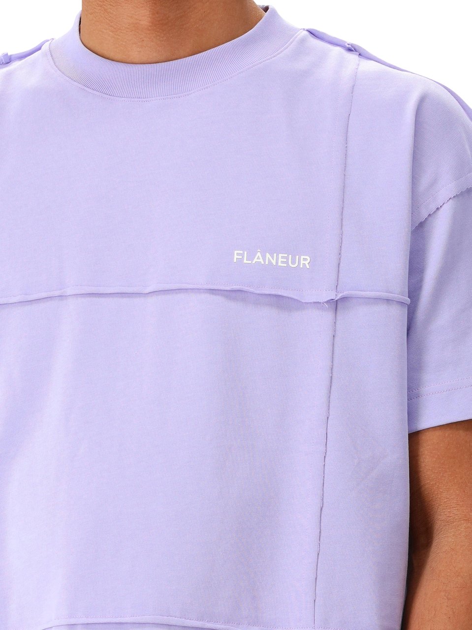 FLÂNEUR Cut & Sew T-Shirt | Purple Paars