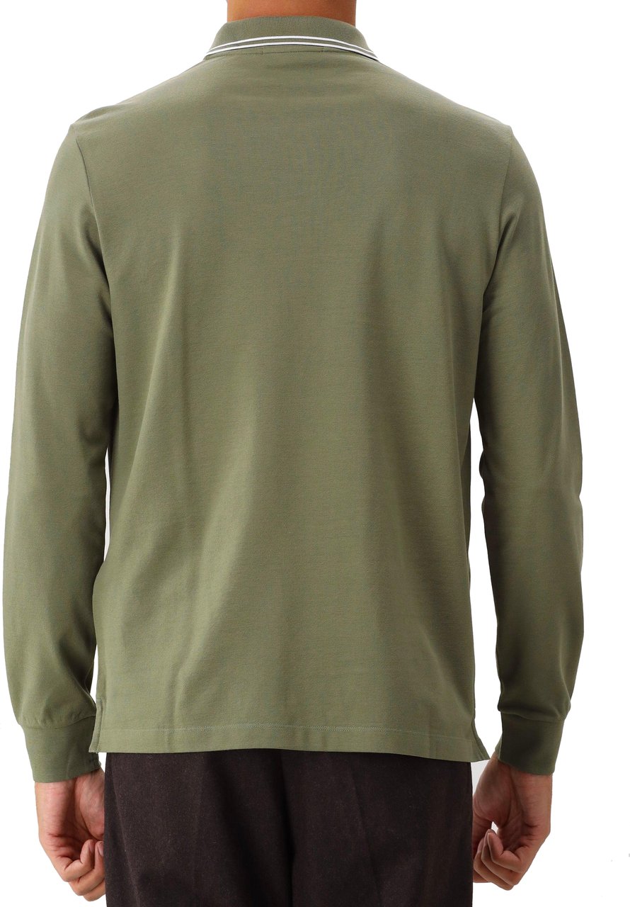 Stone Island Stone Island Longsleeve Polo Green 2SL18 Groen