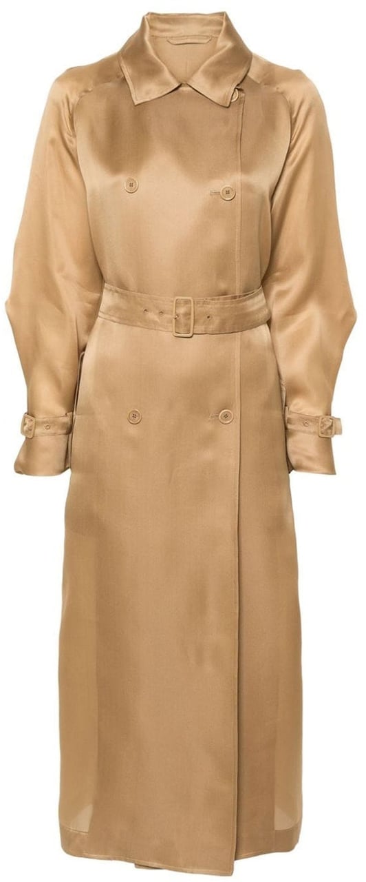Max Mara Max Mara Sfilata 'Sacco' Silk Trench Bruin