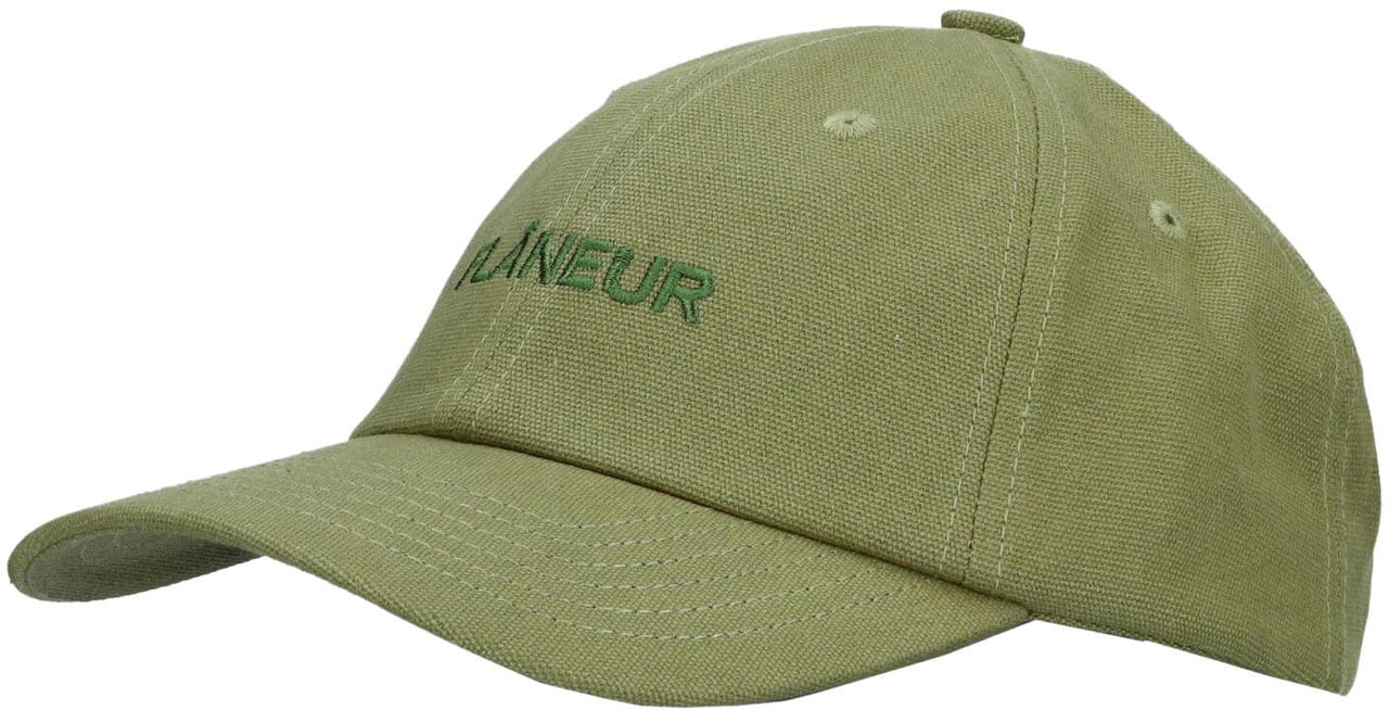 FLÂNEUR Tonal Logo Cap | Army Green Groen