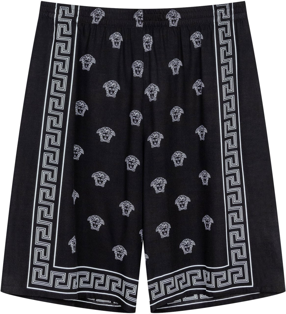 Versace Pantaloni Corti con Elastico in Vita Zwart