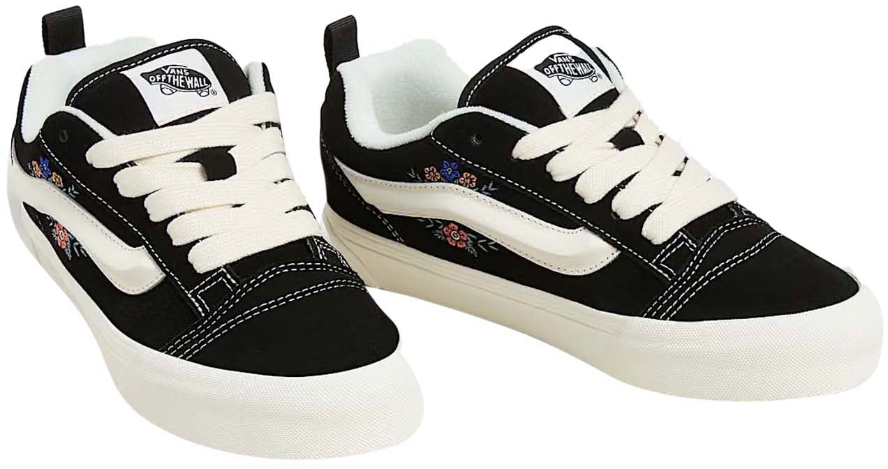 Vans Vans Knu Skool Floral Sneaker Zwart Blauw