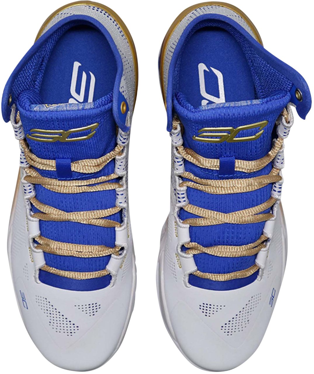 Under Armour Under Armour Curry 2 Retro Basketbalschoen Wit Goud Goud