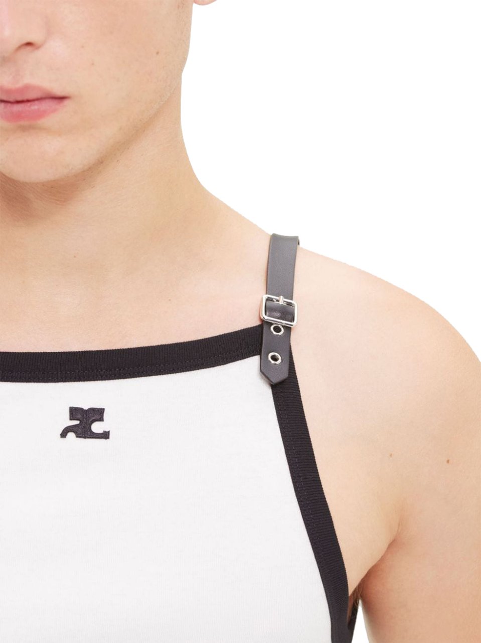 COURREGES T-Shirts And Polos Heritage Whiteblack Divers