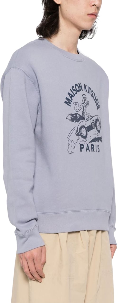 Maison Kitsuné Maison Kitsune' Sweaters Duster Blue Blauw