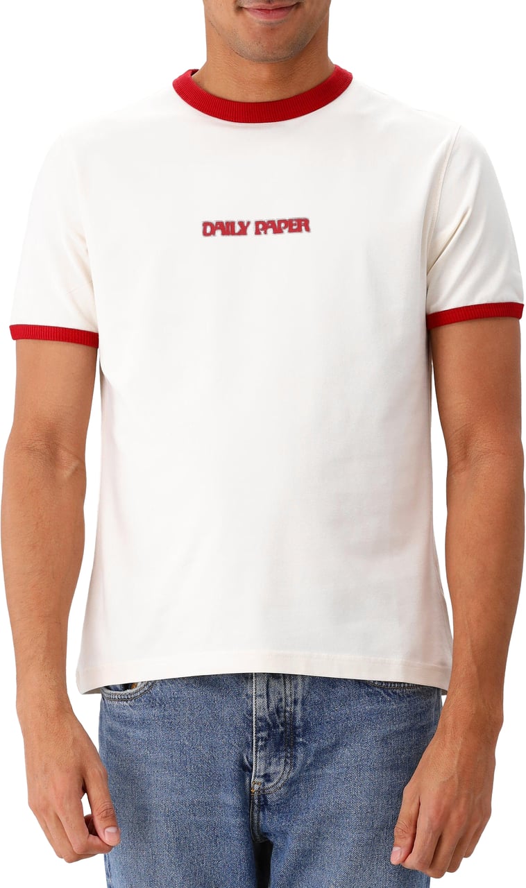 Daily Paper Heren Dotted Type T-Shirt Wit Wit