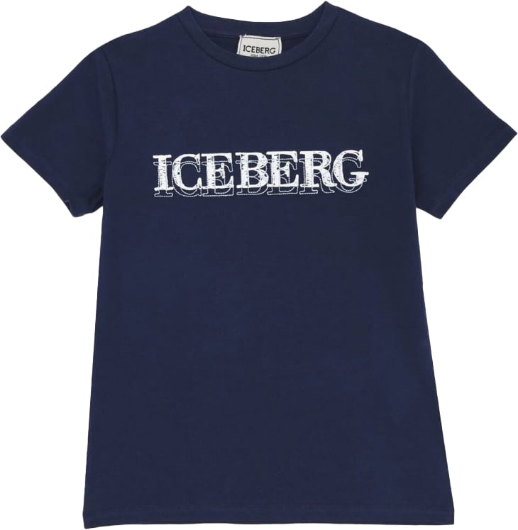 Iceberg T-shirt Blauw