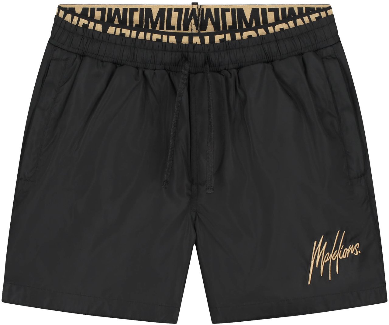 Malelions Malelions Men Venetian Swim Shorts 2.0 Zwart