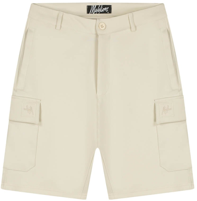 Malelions Malelions Men Signature Patch Cargo Shorts Beige