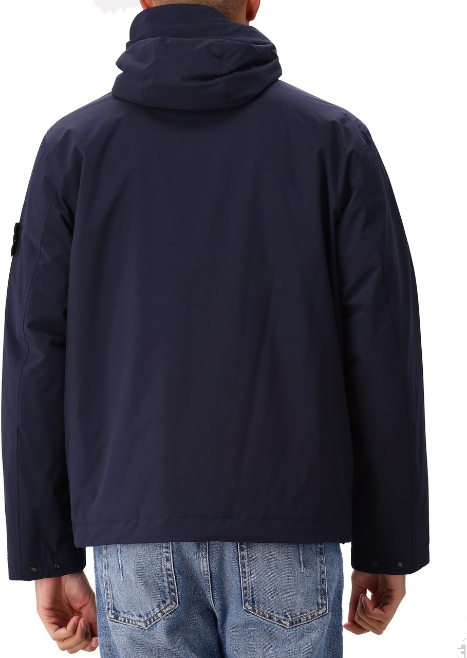 Stone Island Short Parka Blauw
