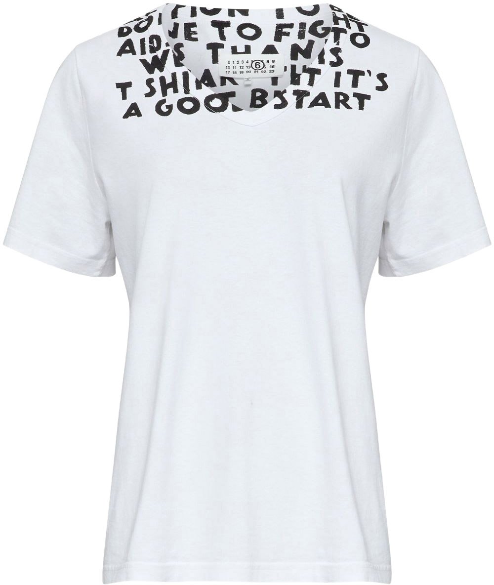 MM6 Maison Margiela T-Shirts And Polos White Wit