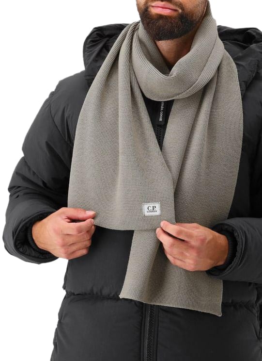 CP Company C.P. Company Sjaals Grijs Re-Wool Groen