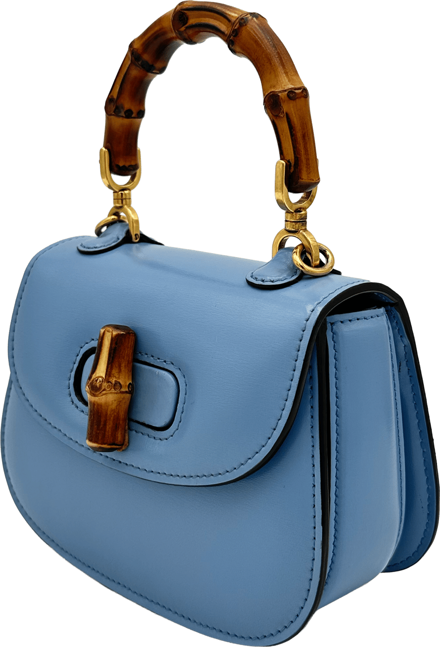 Gucci Gucci Mini Bamboo - Blue Blauw