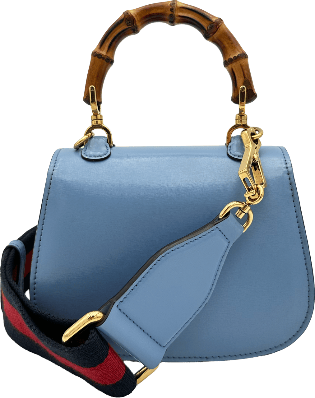 Gucci Gucci Mini Bamboo - Blue Blauw