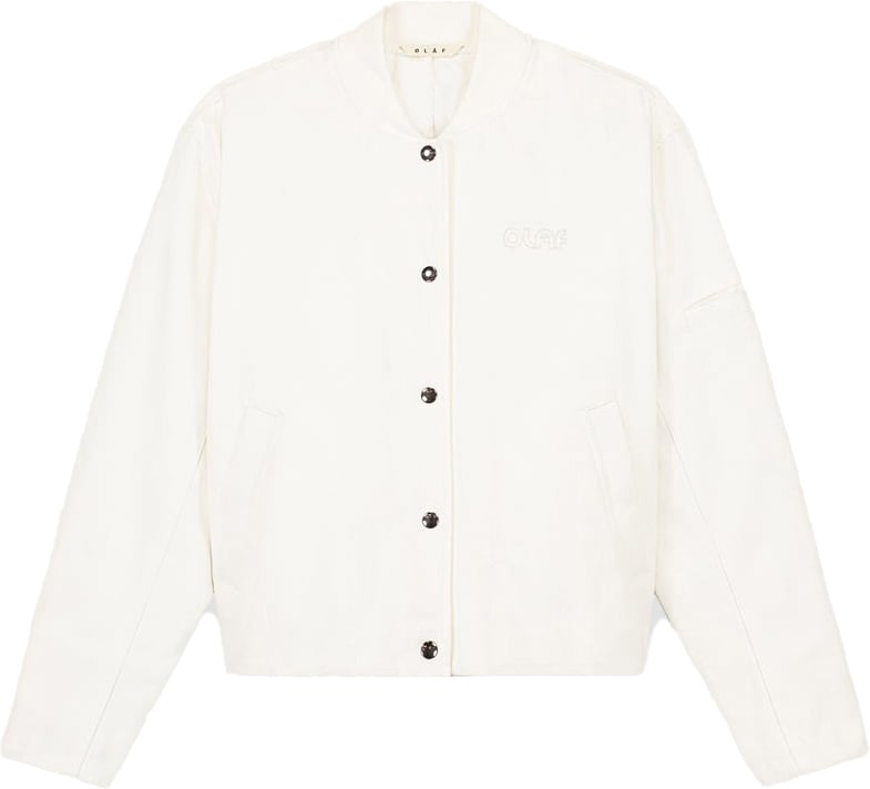 ØLÅF Sun Denim Bomber Jacket Wit