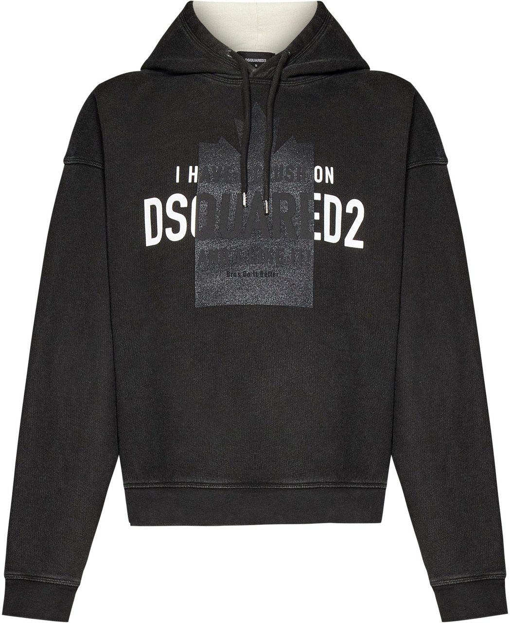 Dsquared2 Felpa con Logo Zwart