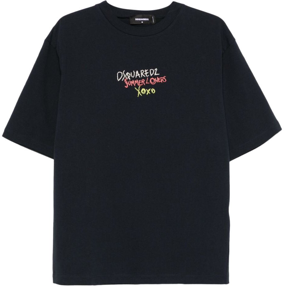 Dsquared2 T-Shirts And Polos Blue Blauw