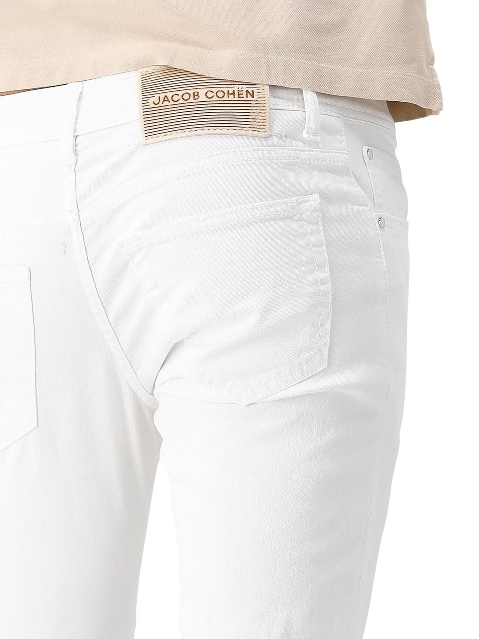 Jacob Cohen Heren Super Slim Fit Nick Wit Wit