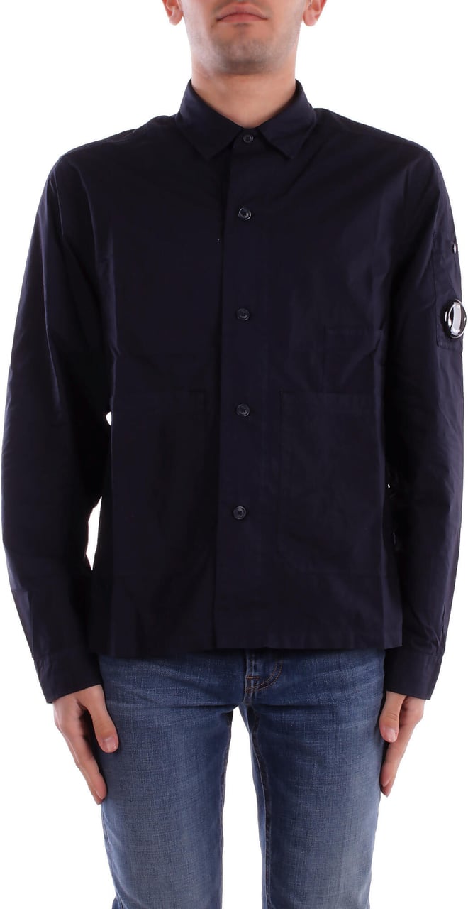 CP Company Shirts Total Eclipse Zwart