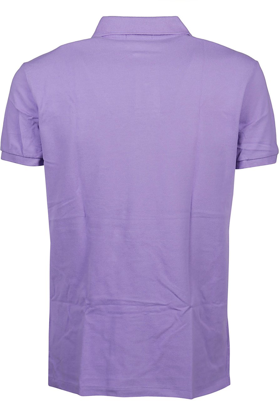 Ralph Lauren Short Sleeve Slim Polo Shirt Pink & Purple Roze