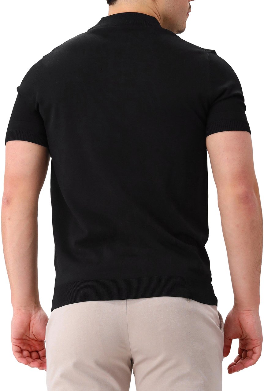 Genti Genti Polo Zwart Zwart