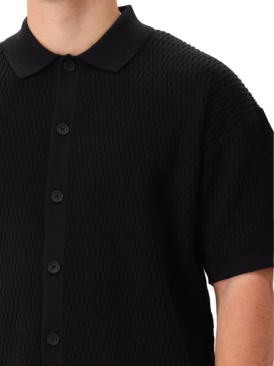 Genti Genti Shirt Zwart 7 Buttons Zwart