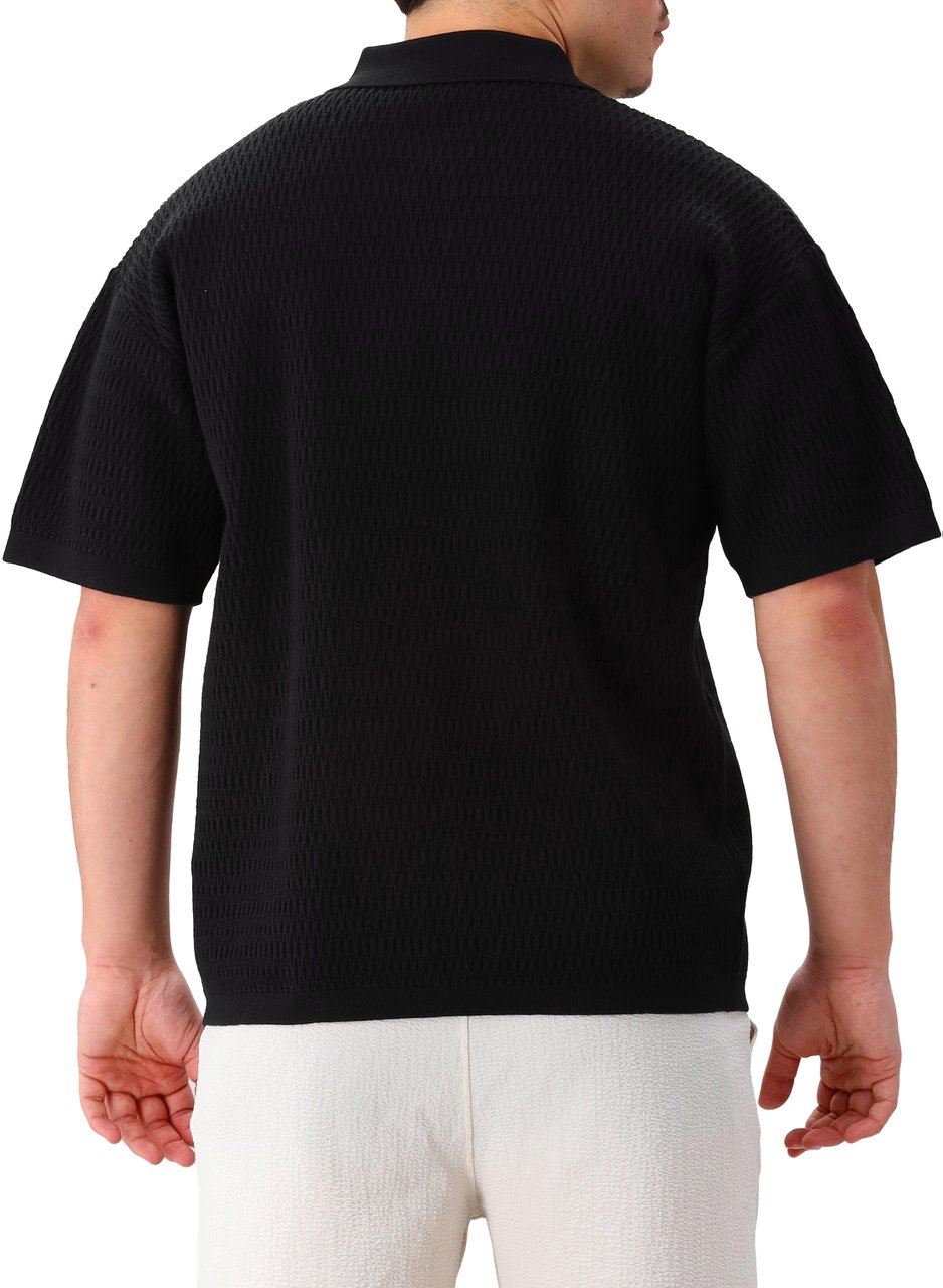 Genti Genti Shirt Zwart 7 Buttons Zwart