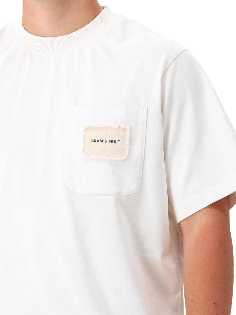Bram's Fruit Bram's Fruit T-shirt Wit Chest Pocket Wit