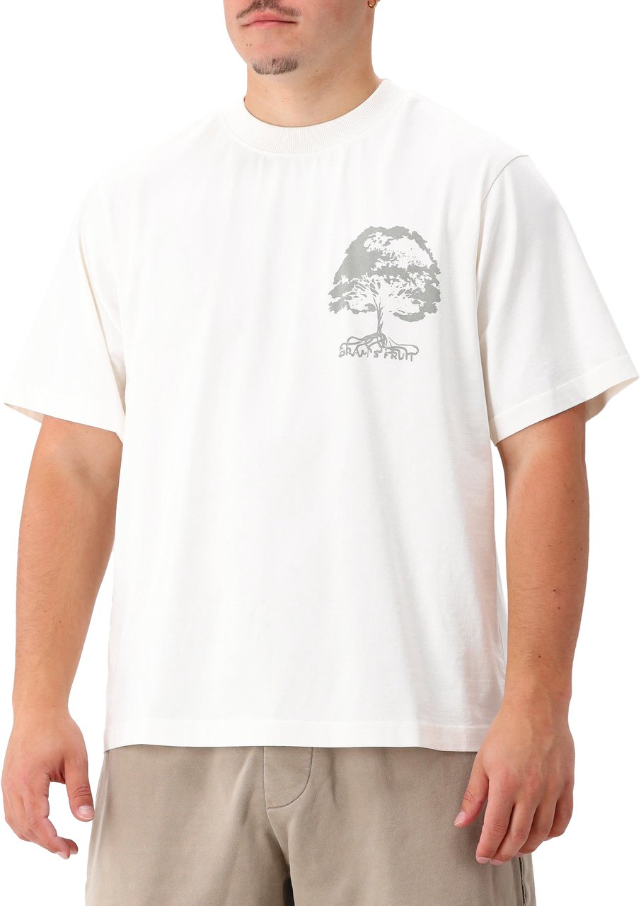 Bram's Fruit Bram's Fruit T-shirt Wit Roots Wit